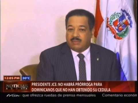 Roberto Rosario, presidente de la JCE. 