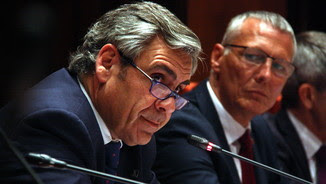 Daniel de Alfonso, director de l'Oficina Antifrau, en la Comissió d'Afers Institucionals del Parlament 