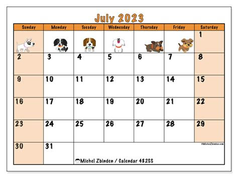  july 2023 printable calendar 441ss michel zbinden uk