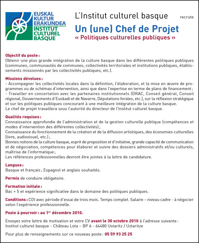 lettre de motivation gestion de projet  Modele de lettre type