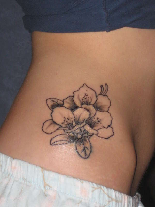 cherry blossom foot tattoos. Are 