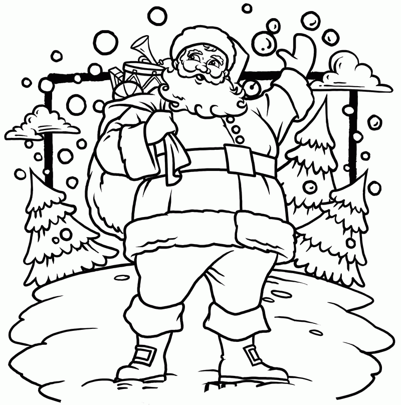 Christmas Santa Claus Coloring Pages Santa Claus Coloring Pages