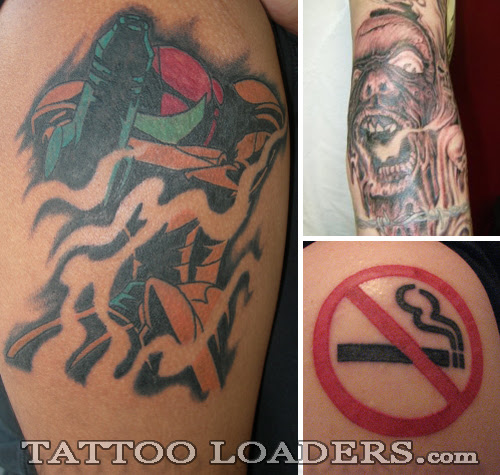 Check out these smoke and spiral type tattoos for smokers and none cigarette 