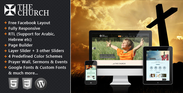 top responsive wordpress chruch themes 2013