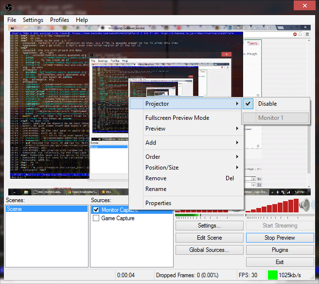 Question Help Output Stream Preview Stream Window To Secondary Monitor Obs Forums