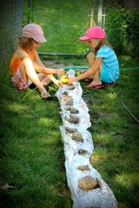 Make your own river. Can do boat races. | For the Kids | Pinterest
