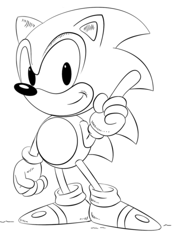 Dibujo de Sonic para colorear | Dibujos para colorear imprimir gratis