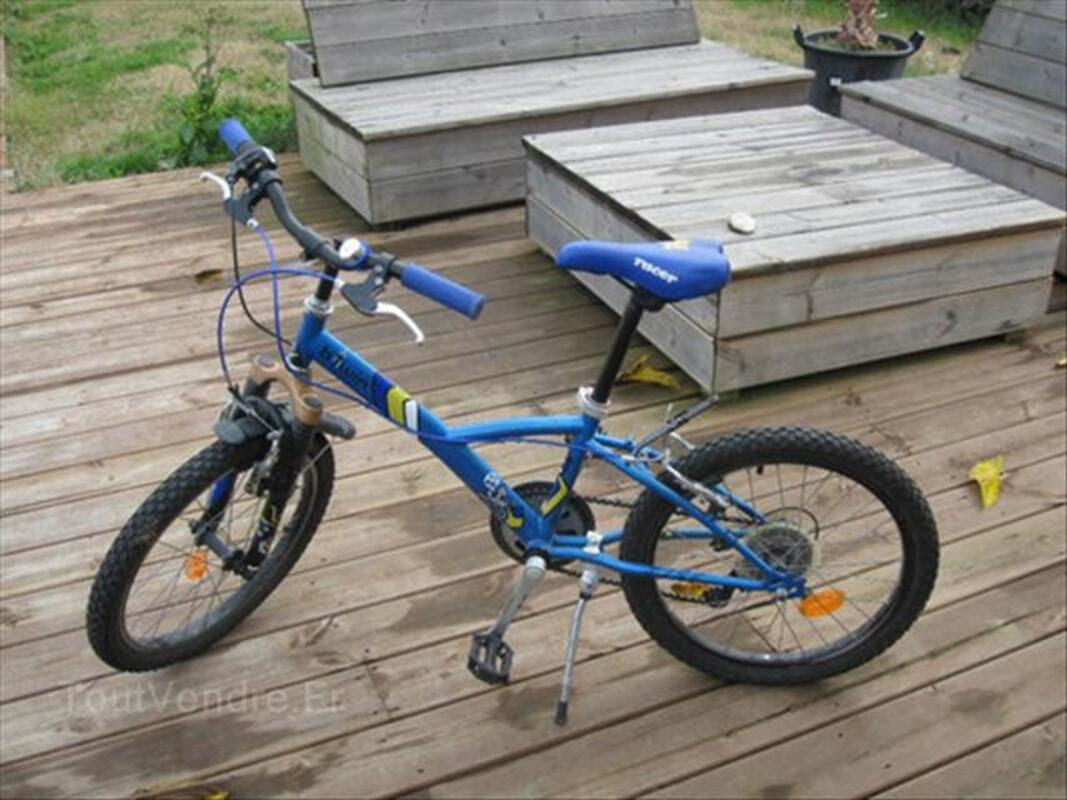 VÃ©lo B-TWIN DECATHLON bleu garÃ§on 20 pouces 1