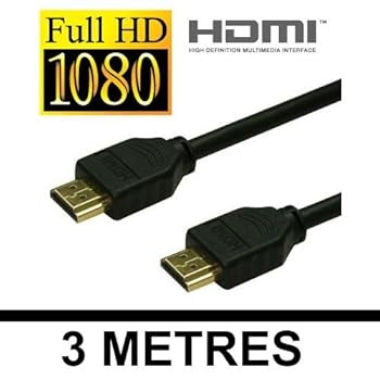 KOO Interactive - Cable 3 metres HDMI HDMI 1.3 Plaque Or - FULL HD - Playstation 3 LCD Plasma Blu Ray XBOX 360