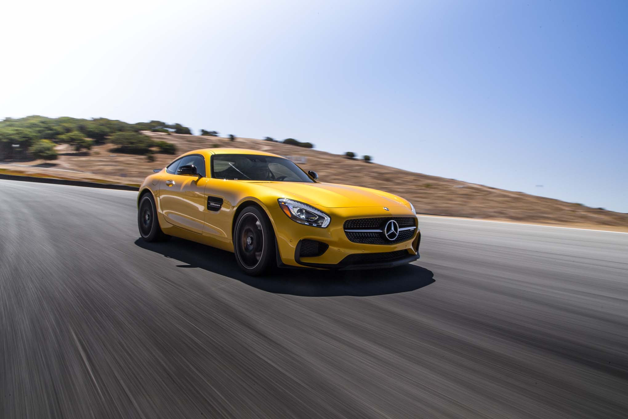 2016 Mercedes AMG GT S front three quarter in motion 02