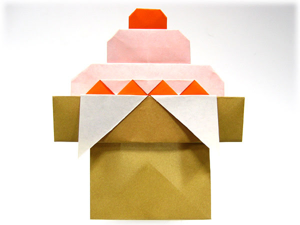 三方 折り紙 平面 無料の折り紙画像