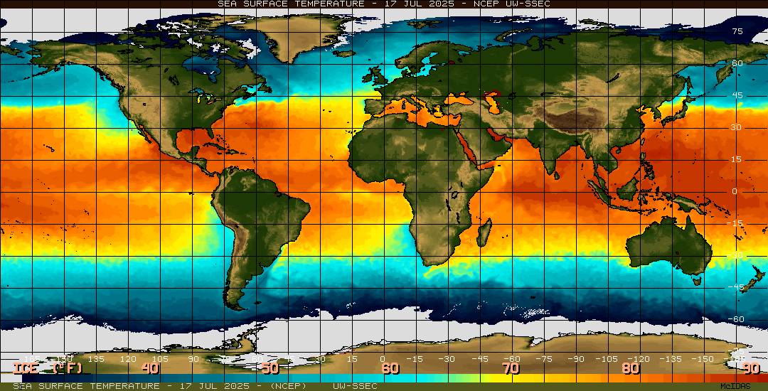 Current Sea Surface Temperatures