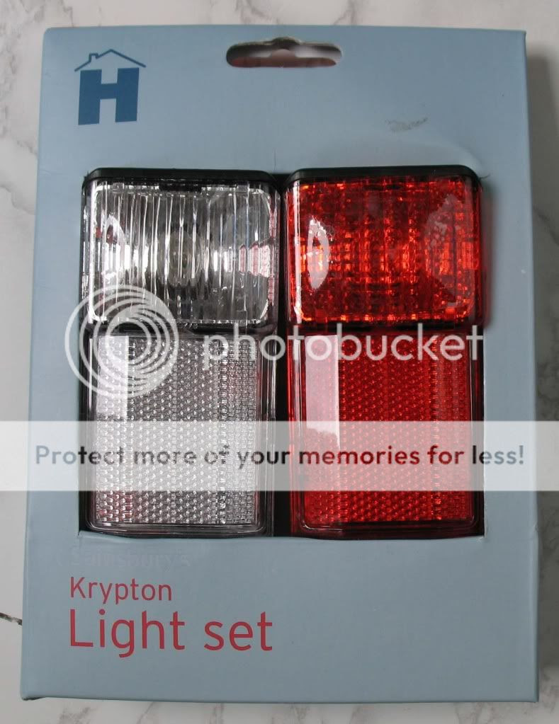 Details about KRYPTON BIKE BICYCLE CYCLE LIGHT FRONT REAR SET SAFTEY