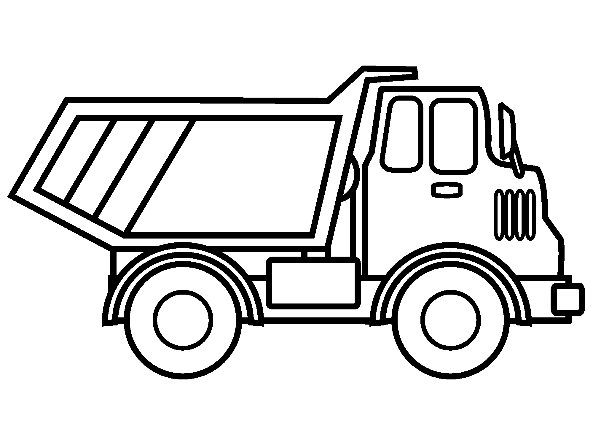 Free Free 322 Dump Truck Outline Svg SVG PNG EPS DXF File