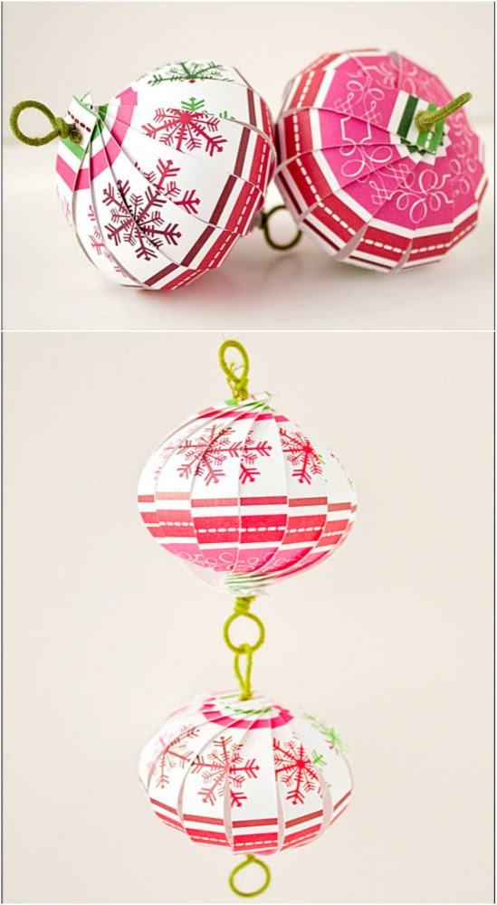 20 Hopelessly Adorable DIY Christmas Ornaments Made from 