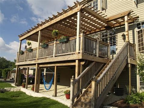 story pergola deck pergola story deck