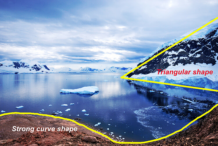There are many shapes in each scene, use them to enhance your composition