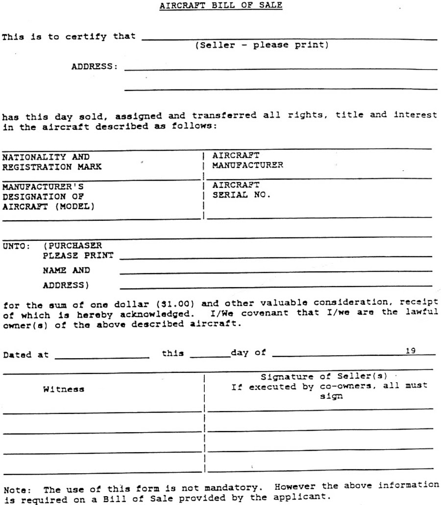 Bill of Sale PDF file