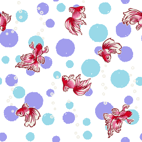 浴衣柄用キンギョ No 084 浴衣用金魚柄の壁紙用イラスト 条件付フリー素材集 スマホなど携帯電話対応