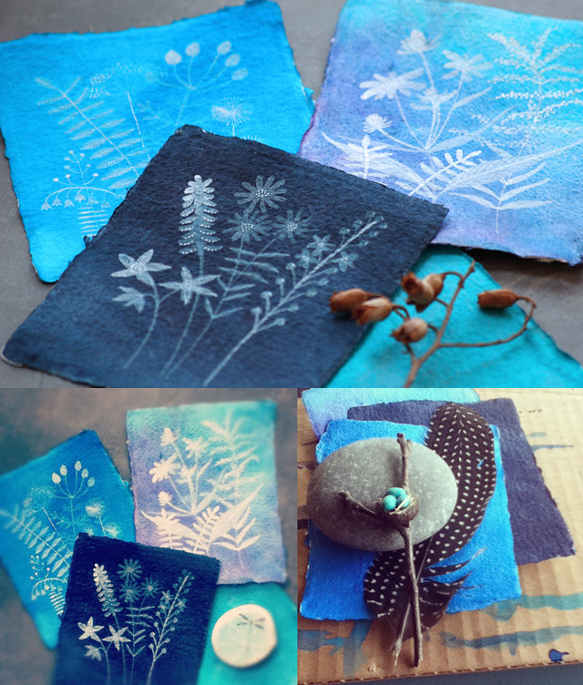 Faux Cyanotypes WIP