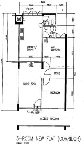 toilets, master bedroom with attached bathroom)