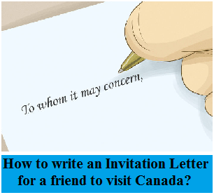 How To Write An Invitation Letter For A Friend To Visit Canada Immigration Law Firm