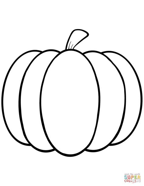  simple pumpkin coloring page free printable coloring pages