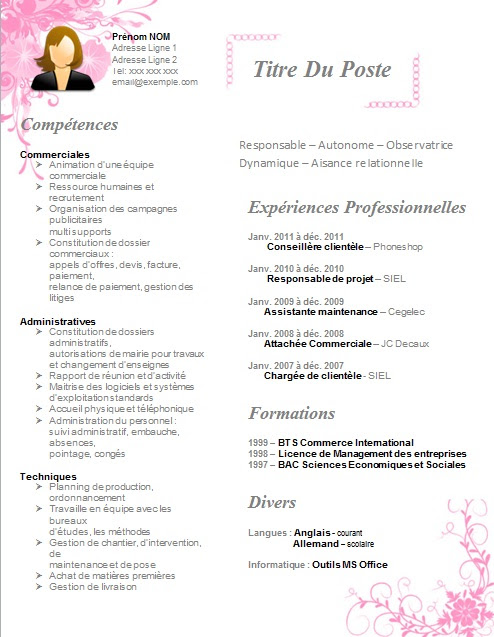 Conseils lettre de motivation Technicien(ne) de 