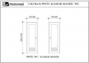 Ukuran Standar Pintu  Kamar  Mandi Windownesia Jual 