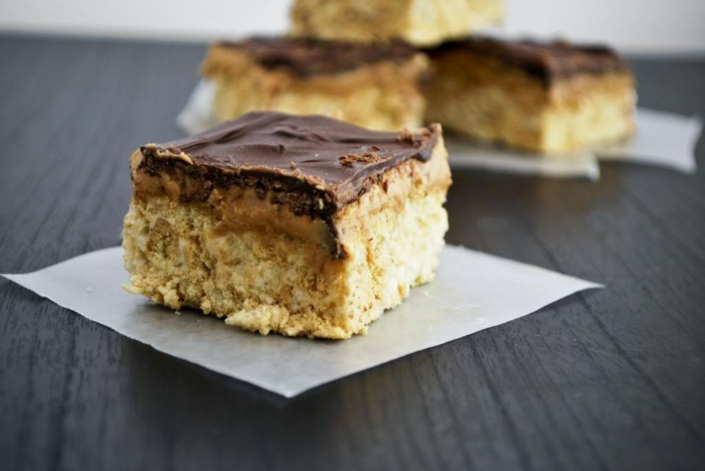 Tagalong Rice Krispy Treats