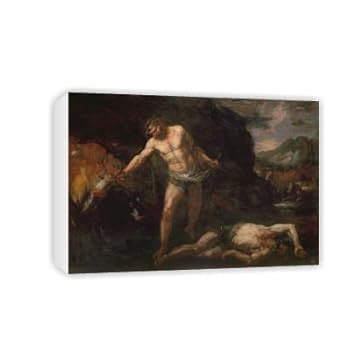 Art247 - Hercules slays the giant Cacus and steals.. - Toile - 30 x 45 cm Art247 - Hercules slays the giant Cacus and steals.. - Toile - 30 x 45 cm