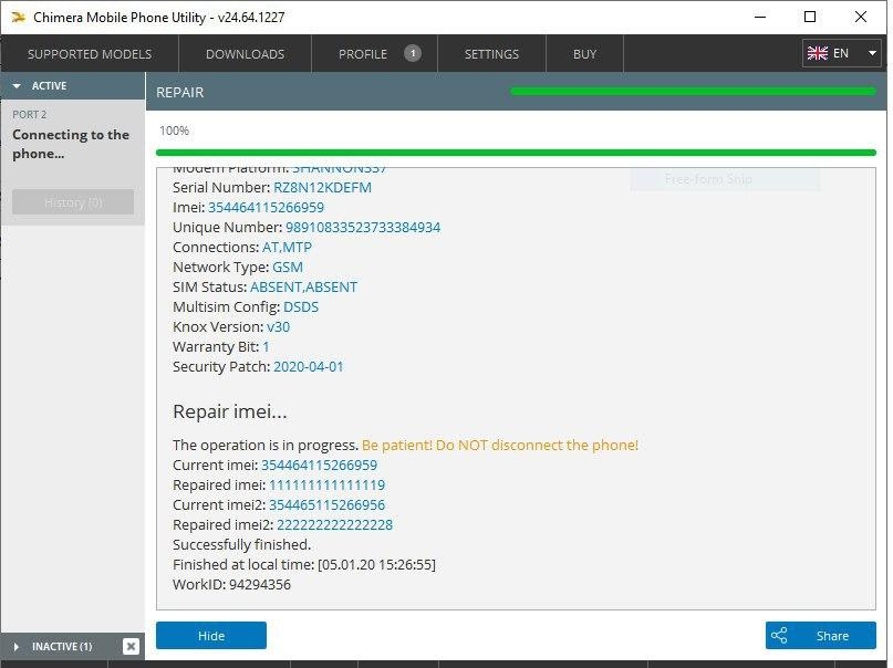 Repair Imei A515f Fix Imei Status Ng U3 Easyfirmware Solution Eft Dongle