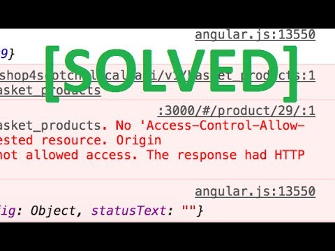 CORS - Access-control-allow-origin header not present [SOLVED]