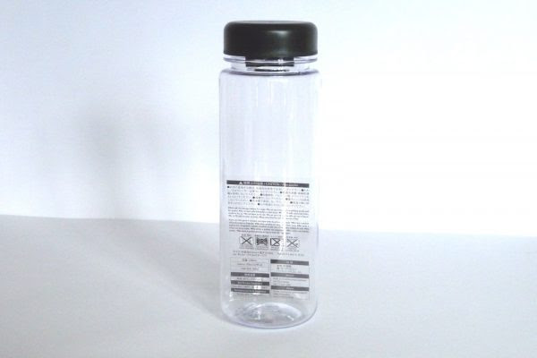 シンプルなストレートデザインのbpa Free 500mlドリンクボトル フタはパッキン付き 100均 ダイソー