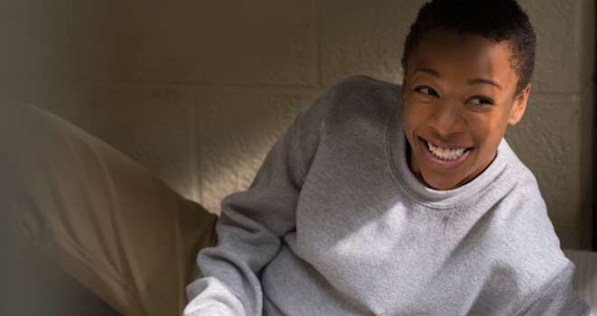 samira wiley as Poussey in ORANGE IS THE NEW BLACK season 4