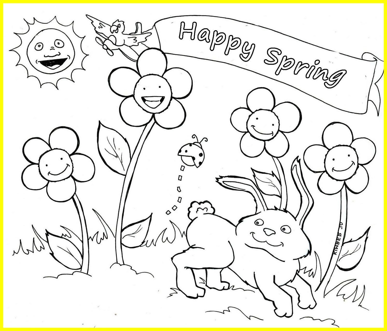 Spring Break Coloring Pages at GetColorings.com | Free ...
