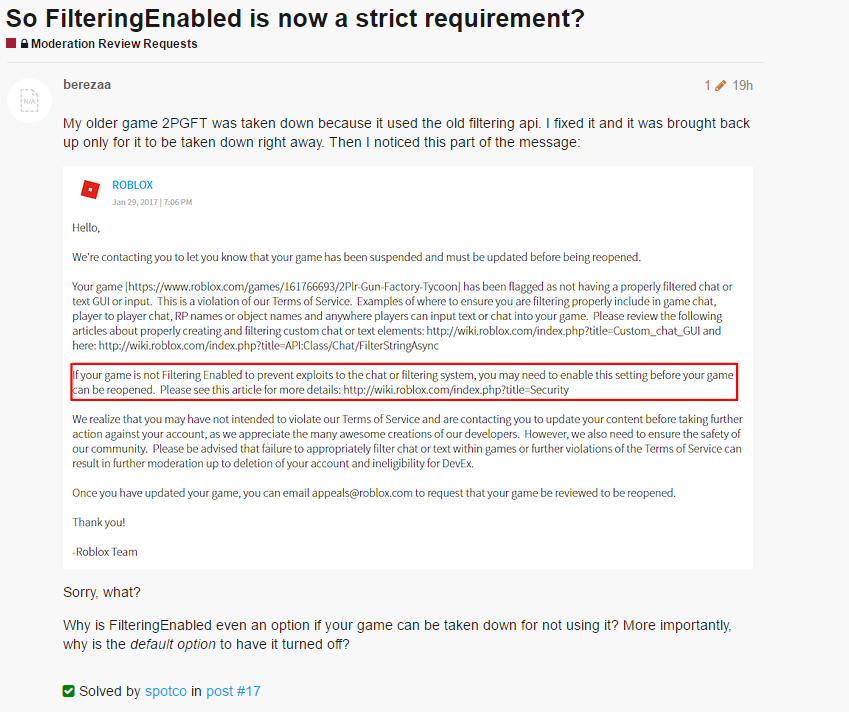 No Roblox Is Not Putting Games Under Review For Not Being Fe - 