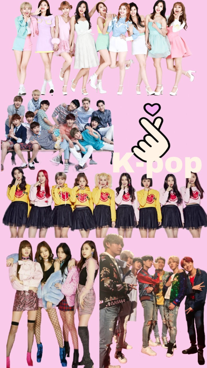 K-pop BTS Exo Blackpink Twice Momoland Wallpaper...