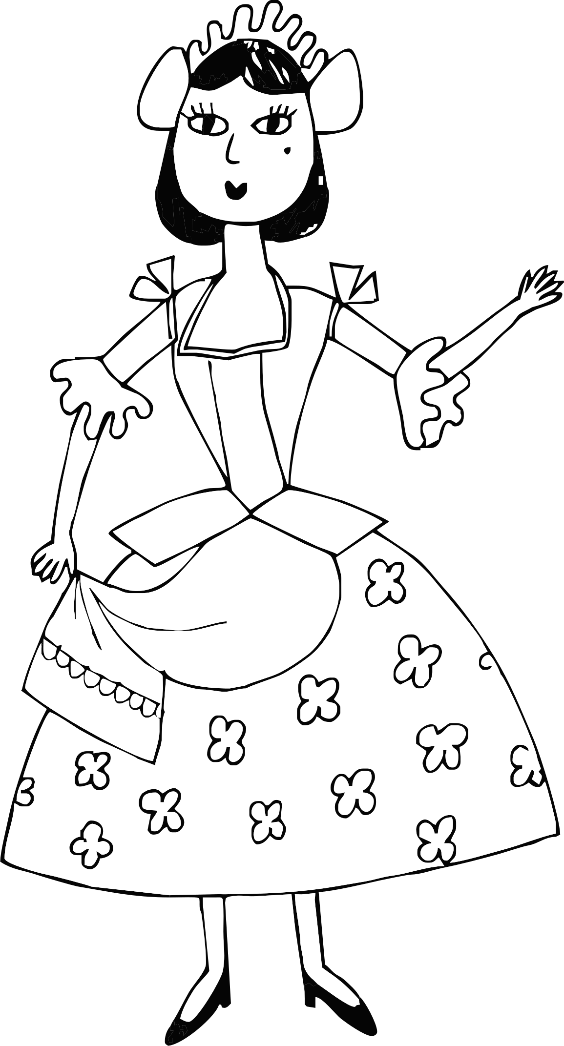 Colombina da colorare