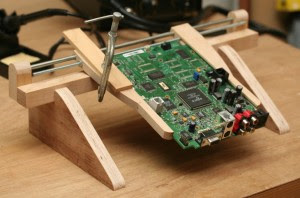 theFrankes.com · DIY $3 Scrap Wood PCB Clamp