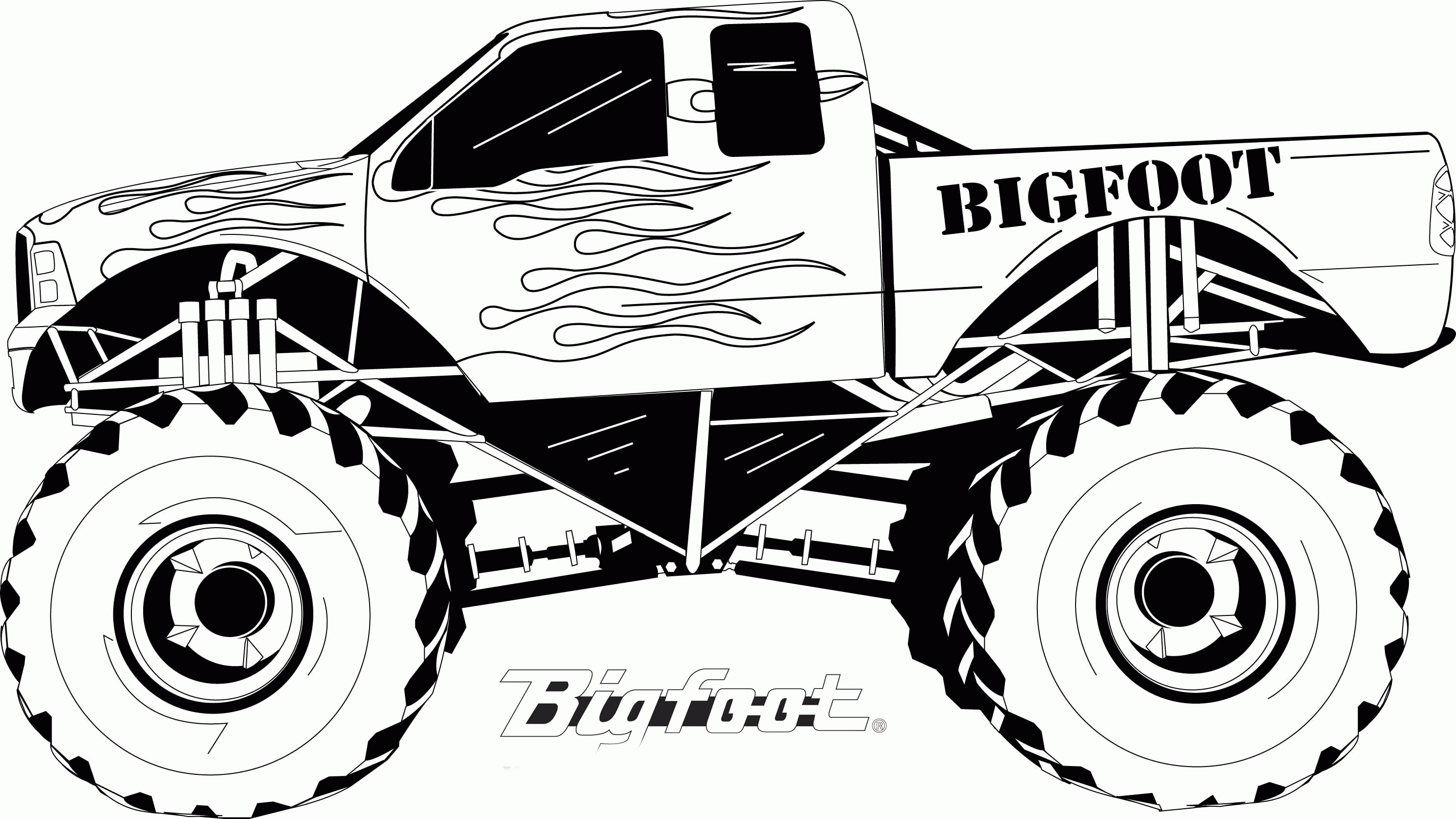Download Free Printable Monster Jam Coloring Pages - Coloring Home