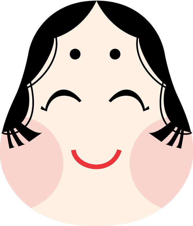 お正月 福笑い イラストと作り方 子どもとワッハッハ