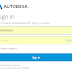 Subscription Autodesk Sign In / Create account · sign in.
