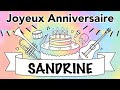 Meilleure collection anniversaire sandrine image 302489-Anniversaire sandrine image