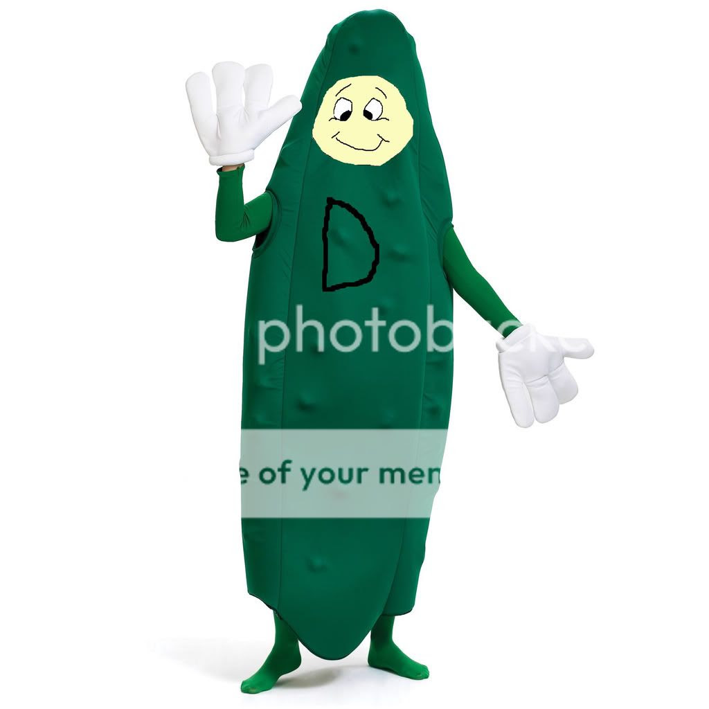 Dan in Pickle Costume Pictures, Images and Photos