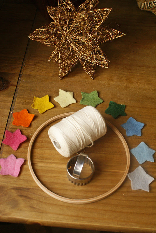 felt star mobile #1