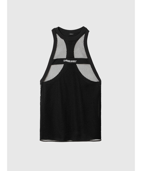 セール ロング レディース スリーブレス メッシュ トップス タンクトップ ロング タンクトップ タンクトップ Diesel ディーゼル のファッション