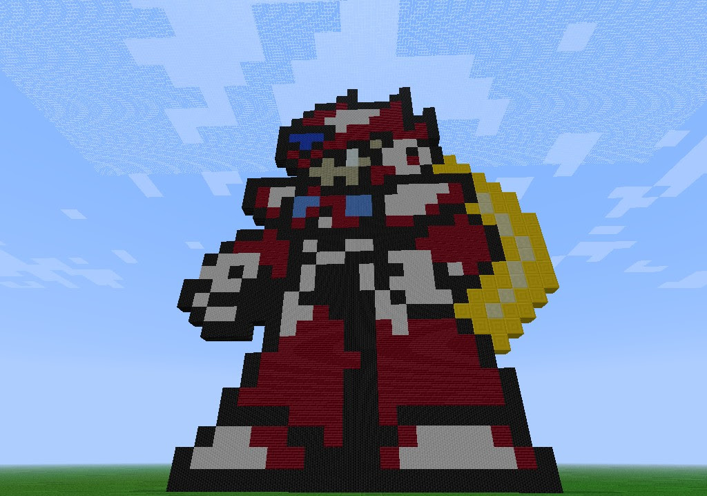 *Zero Pixel Art* (Megaman) Minecraft Project