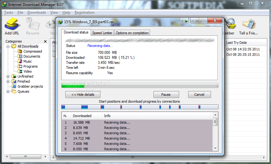 Internet Download Manager - download in one click. Virus free.