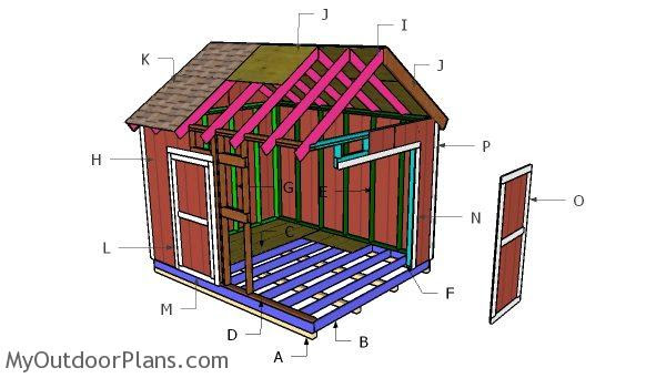 diy lean to shed 10x12 myoutdoorplans free woodworking